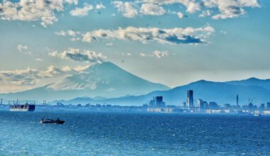 Yokohama and Fuji