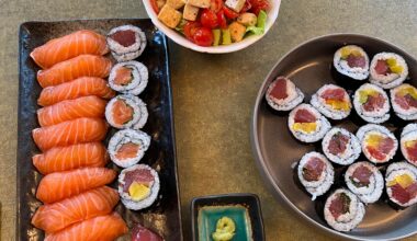 Homemade sushi lunch for two! How’s that portion for duo?