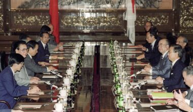 Japan, China vowed not to pose military threat to each other in 1991
