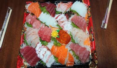 My new year sashimi platter.