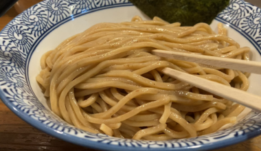 Tsukemen dipping in Shibuya