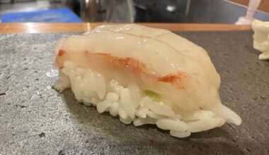 Amaebi (sweet shrimp) Nigiri