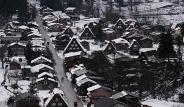 Shirakawago on a Foggy Morning