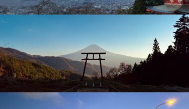 Mt. Fuji: Morning, Sunset, Evening