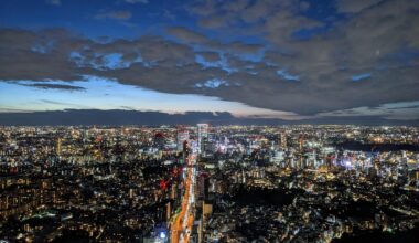 Dusk at Roppongi Hills