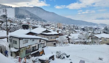 The village of Nozawaonsen, Nagano