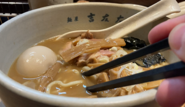 Noodle check at Menya Kissou (Tokyo)