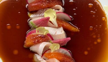 Hamachi-blood orange- radish-ponzu