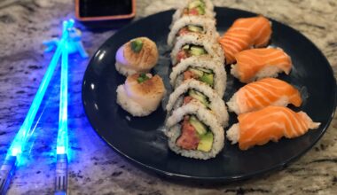 Homemade birthday sushi!
