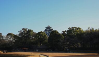 [OC] View of Okayama castle across Kōraku-en