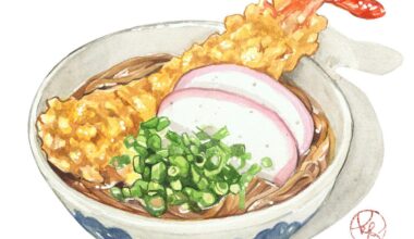 I ate some traditional New Year’s Eve Soba for lunch today and painted it afterwards! Wishing all of you a wonderful end of 2022!