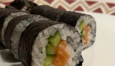 My first attempt at homemade sushi - simple but delicious!