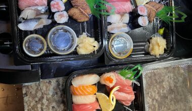 Homemade sushi bentos