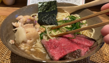 Great Ramen with Wagyu Beef Topping