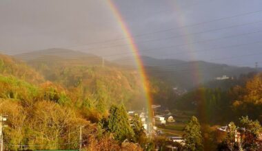 double rainbow (out my office window) [OC]