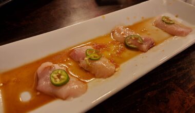 Yellowtail sashimi w/ jalapeno - Mr. Tokyo in Charlotte, NC