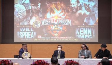 Will ospreay snaps turning wrestle kingdom 17 press conference