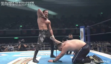 Finishing sequence to Jay White vs Great O-Khan. My favorite match from last year's G1