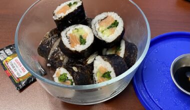 Homemade sushi I brought for lunch