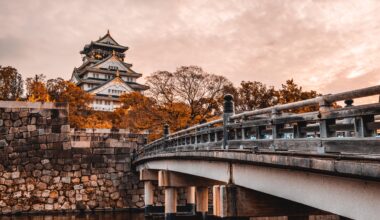 [OC] the classic Osaka castle shot