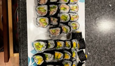 Homemade sushi I put together