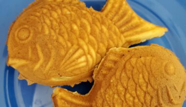 It took a few tries, but my new taiyaki mold is working nicely