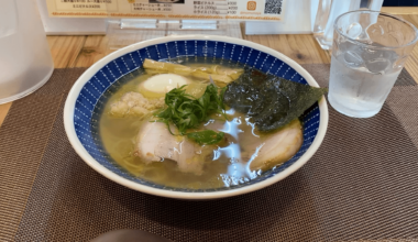 Shio ramen at women-run ramen shop Momonoya in Odawara