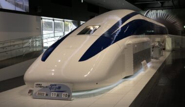 Maglev Test Vehicle in the Yamanashi Prefecture Maglev Exhibition Center