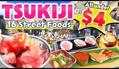 Tsukiji Fish Market Tokyo Street Food Tour - only 16 foods under $4