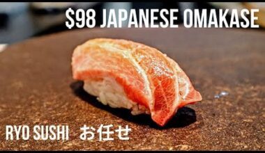 $98 Japanese Sushi Omakase in Singapore, Tiong Bahru | Ryo Sushi Restaurant