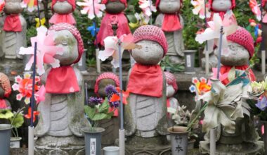 Jizō Statues at Zōjō Temple near Tokyo Tower