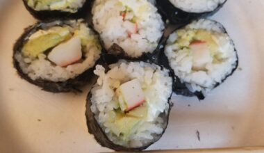 Made California rolls for lunch.