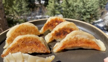 Gyoza in the mountains