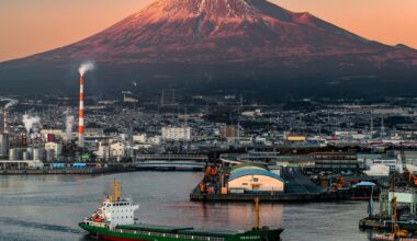 Mount Fuji at Sunset, from Shizuoka