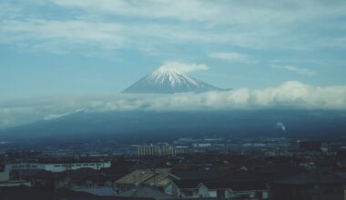 Got a good view of Mount Fuji from the Shinkansen