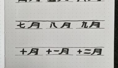 I recently picked up bullet journaling and wanted to do my page of important dates with the months as Kanji. I know super little about Japanese language and this is actually my first time attempting kanji and I’m just curious how it turned out.