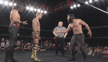 That time Shinsuke Nakamura doesn't know how the Code of Honor works so he just shakes hands with everybody.