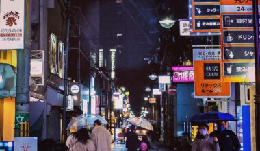 Osaka Nightlife. Shinsaibashi, Osaka.