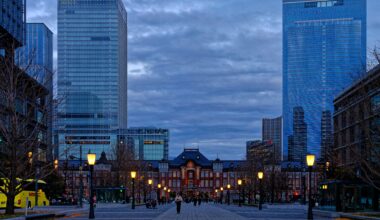 The Tokyo Station In Winter