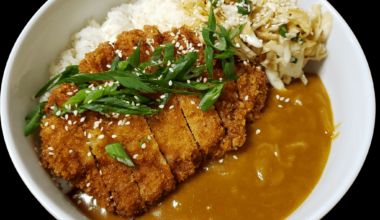 Found out after a decade of marriage that my wife had never had Katsu curry. So, I made katsu curry with Japanese coleslaw, and short grain rice.