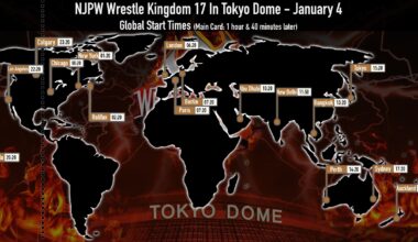 Wrestle Kingdom 17 Start Times