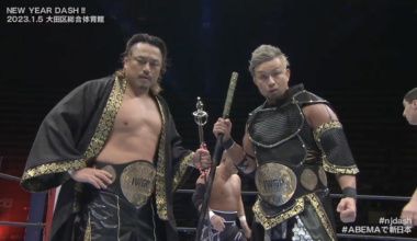 Can we talk about the glow up of YOSHI-HASHI over the past two years? His swagger, confidence, and attire have done a complete 180. He's like a completely different wrestler today than 2+ years ago. And this entrance attire? Grade A.