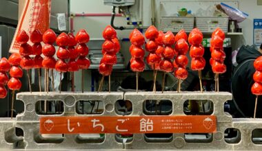 Candied Strawberries. Osaka.