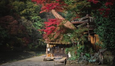 [OC] A hut on the Katsura River - Kyoto