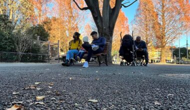 Ueno Zoo - My wife, daughter and I enjoying the December weather. :)