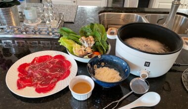 I had shabu shabu at home to ring in the new year