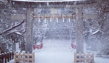 A snowy shrine in Sendai