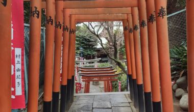 Alone at Hanazono Inari Shrine