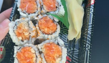 My favorite roll- spicy salmon