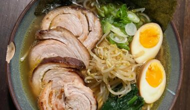 Homemade shoyu ramen today!